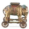 Image 2 : Lot Of 3 Cast-Iron Still Banks:  Elephant On Wheels A.C