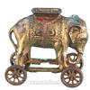 Image 2 : Lot Of 3 Cast-Iron Still Banks:  Elephant On Wheels A.C