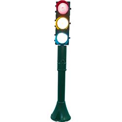 Standing Metal Street Signal 3 Color Stop Light, Works