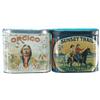 Image 1 : Lot Of 2 Cigar Tins:  Orcico & Sunset Trail - Each 6" x