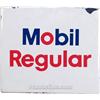 Image 1 : Mobil Regular Porcelain Sign w/ Wood On Back - 14" x 12