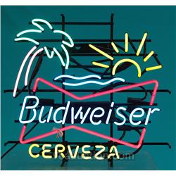 Budweiser Neon Sign- Palm Tree And Sun N.O.S.