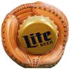 Image 1 : Lite Beer Sign In Shape Of Baseball Catchers Mitt