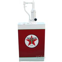 Texaco Gas Station Hand Pump Oil Pump Cannister, Restor