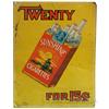 Image 1 : Sunshine Cigarettes Embossed Tin Sign - 14" x 18"