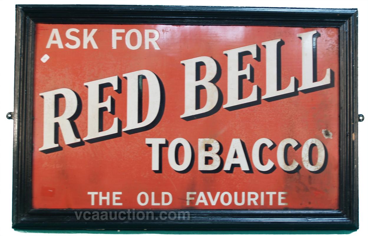 Red Bell Tobacco Tin Sign In Original Tobacco Shop Fram