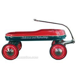 Restored Mercury Childs Wagon - Red, Green & Brass