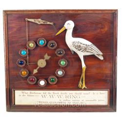 Clockwork Ring Countertop Display w/ Stork  What Births