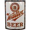 Image 1 : Walter Beer Curved Vitrolite Corner Sign In Original Co