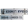 Image 1 : Lot Of 2 Orban Lumber Co. Porcelain Signs:  48" x 10" &