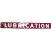 Image 1 : "Lubrication" Chevron Service Station Porcelain Sign