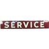 Image 1 : "Service" Chevron Service Station Porcelain Sign, Maroo