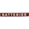 Image 1 : "Batteries" Chevron Service Station Porcelain Sign, Mar