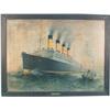 Image 1 : Aquitania Painting On Tin Made For A Cunard Line Bookin