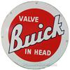 Image 1 : Buick Valve In Head Porcelain Sign - 20" Diam.