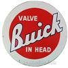 Image 1 : Buick Valve In Head Porcelain Sign - 20" Diam.