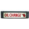 Image 1 : Service Station Light Up Flourescent Sign "Oil Change"