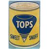 Image 1 : Tops Sweet Snuff Embossed Tin Sign - 12" x 18"