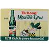 Image 1 : Mountain Dew Embossed Tin Sign w/ Hill-Billy - 30" x 20