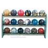 Image 1 : Brunswick 18 Bowling Ball Rack w/ 18 Very Colorful Bowl