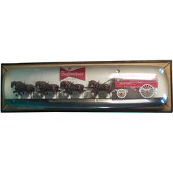 Budweiser Beer Wagon & Clydesdales Display - 70  x 21 