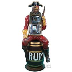 5 Cent Mills Hi-Top Slot Machine - Pirate Figure On Bar