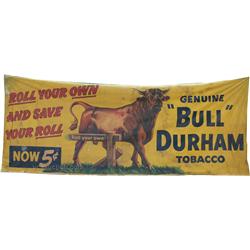 Bull Durham Tobacco Banner - 107" x 44"