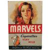 Image 1 : Marvels Cigarettes Cardboard Easel Back Sign - 20" x 29