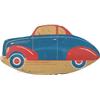 Image 1 : Wooden Baby Rocker 1939 Lincoln Zephyr Car Shaped, Red