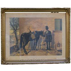 1919 Green River Whiskey Print, Framed - 29" x 23"