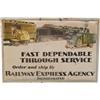Image 2 : Lot Of 4 Railway Express Agency Signs:  2 REA Porcelain