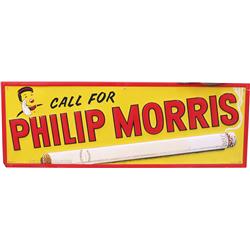 Lot Of 3 Philip Morris Embossed Tin Signs:  1 - 27  x 1