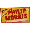 Image 3 : Lot Of 3 Philip Morris Embossed Tin Signs:  1 - 27" x 1