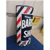 Image 2 : Porcelain Barber Shop Sign 24" x 13" - 'C' Curve Depth 5"