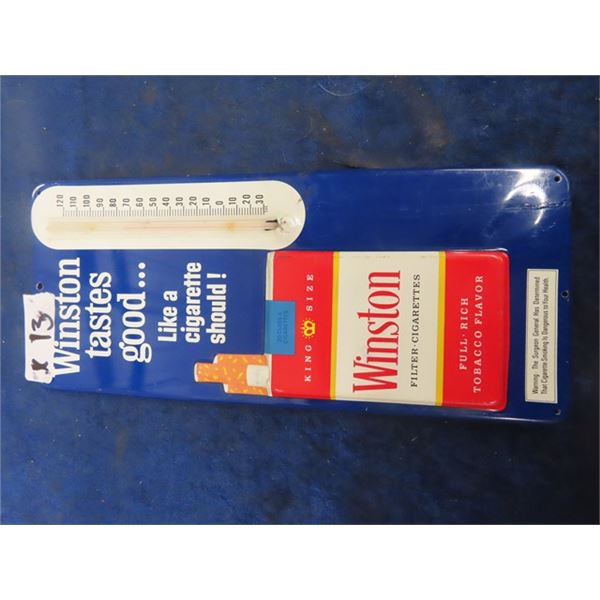 Winston Metal Embossed Thermometer 13.5" x 5.5"