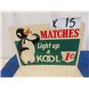 Image 2 : Store Metal Embossed Kool Match Tray 8" x 7.5" x 4"