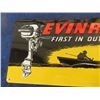 Image 2 : Modern Metal Embossed Evinrude 8.5"x 17"