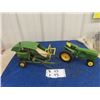Image 1 : John Deere Die Cast Tractor & Old Metal John Deere Pull Type Combine