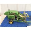 Image 2 : John Deere Die Cast Tractor & Old Metal John Deere Pull Type Combine