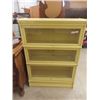 Image 1 : Painted Stacking Lawyers Book Case- 3 Stacks with Top + Bottom 48" x 34" x 12.5"