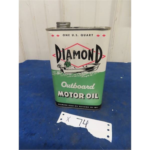 Diamond Outboard Motor Oil 1Quart with Product