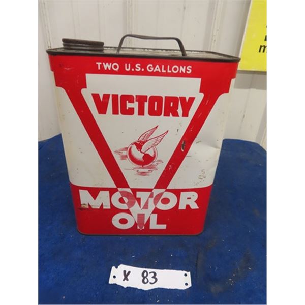 Victory 2 Gal Motor Oil Tin