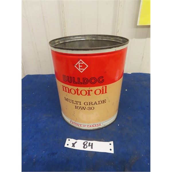 Eatons Bulldog 1 Gal Oil Tin