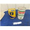 Image 1 : 2 Quart Tins; 1) Ultramar Motor Oil, 1) Castrol 2 Stroke Motor Oil