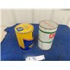 Image 2 : 2 Quart Tins; 1) Ultramar Motor Oil, 1) Castrol 2 Stroke Motor Oil