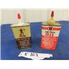 Image 1 : 2 Oil Tins; 1) Phillips Oil 4oz, 1) Archer Penatrating Oil with Product 4oz