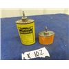 Image 3 : 2 Oil Tins; 1) Superior Household Oil 3oz, 1) Hoppes Lubricating Oil 1 oz