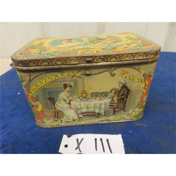 Horniman's Tea Tin 3/4 LB - Nice Lithograph