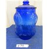 Image 1 : Planters Peanut Jar Cobalt Blue 13"x 8"