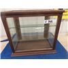 Image 1 : Glass & Wooden Display Case 14.5" x 16" x 10.5"